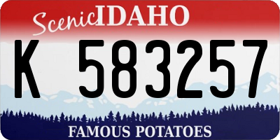 ID license plate K583257