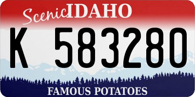 ID license plate K583280