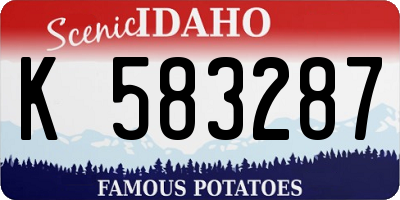 ID license plate K583287