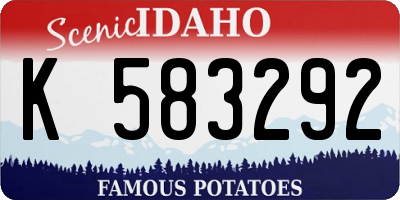 ID license plate K583292
