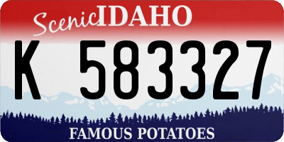 ID license plate K583327