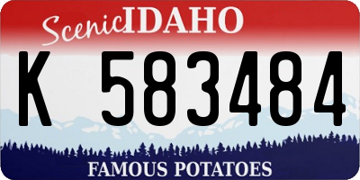 ID license plate K583484