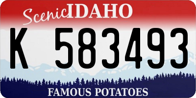 ID license plate K583493