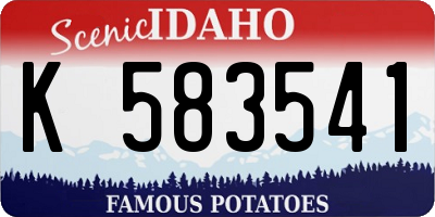 ID license plate K583541