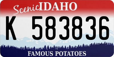 ID license plate K583836