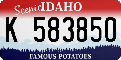 ID license plate K583850