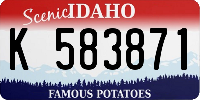 ID license plate K583871
