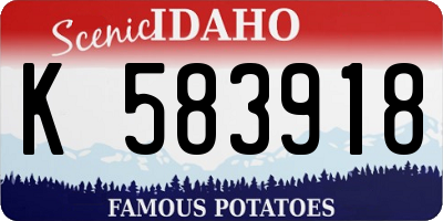 ID license plate K583918