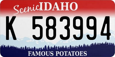 ID license plate K583994