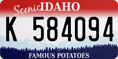 ID license plate K584094