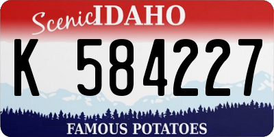 ID license plate K584227