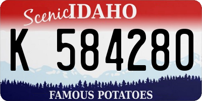 ID license plate K584280