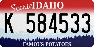 ID license plate K584533