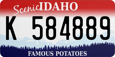 ID license plate K584889