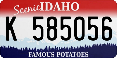 ID license plate K585056
