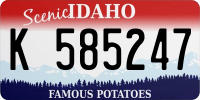 ID license plate K585247