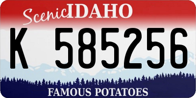 ID license plate K585256