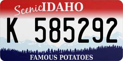 ID license plate K585292