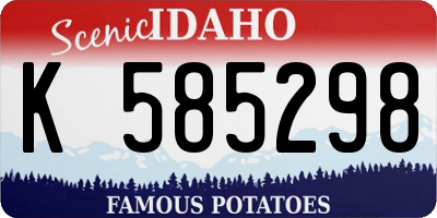 ID license plate K585298