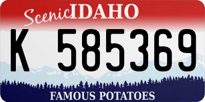 ID license plate K585369