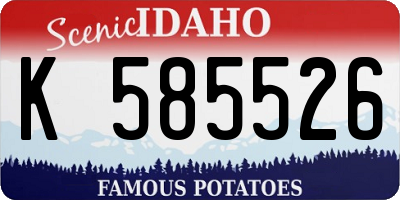 ID license plate K585526