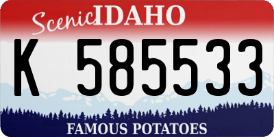 ID license plate K585533