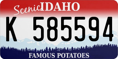 ID license plate K585594