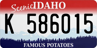 ID license plate K586015