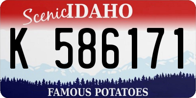 ID license plate K586171