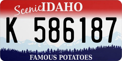 ID license plate K586187