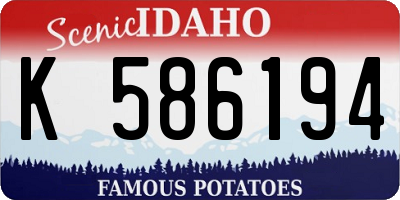 ID license plate K586194