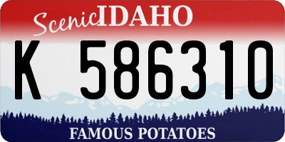 ID license plate K586310