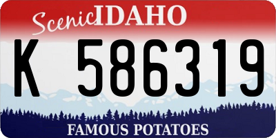 ID license plate K586319
