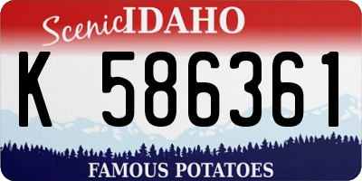 ID license plate K586361
