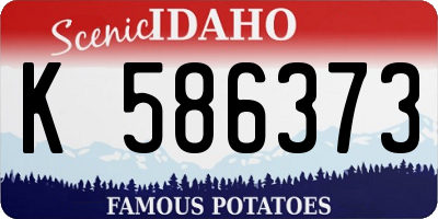 ID license plate K586373