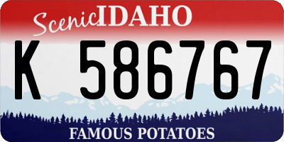 ID license plate K586767