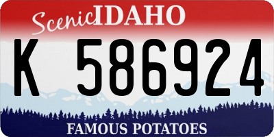 ID license plate K586924