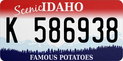 ID license plate K586938