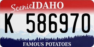 ID license plate K586970