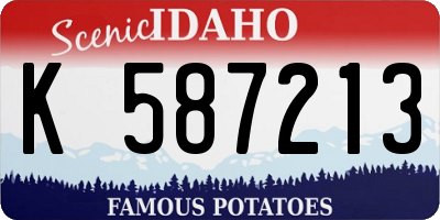 ID license plate K587213