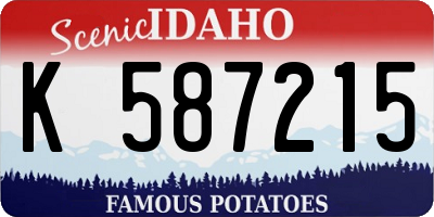 ID license plate K587215