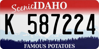 ID license plate K587224