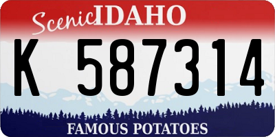 ID license plate K587314