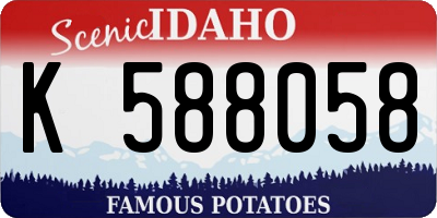 ID license plate K588058