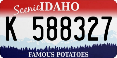 ID license plate K588327