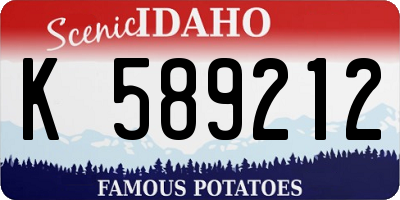 ID license plate K589212
