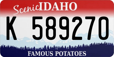 ID license plate K589270