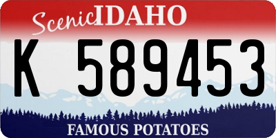 ID license plate K589453