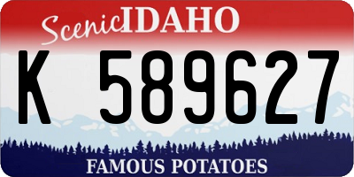 ID license plate K589627