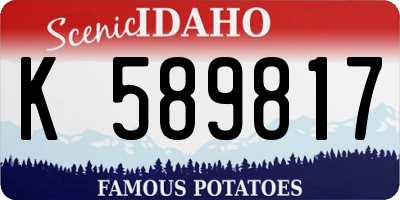 ID license plate K589817